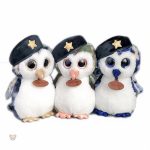 Jouet hibou bleu, parfait pour la décoration de chambre d'enfant