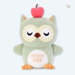 Peluche hibou gris doux pour une chambre cocooning