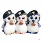 Peluche hibou décoratif, style militaire, pour les petits fans
