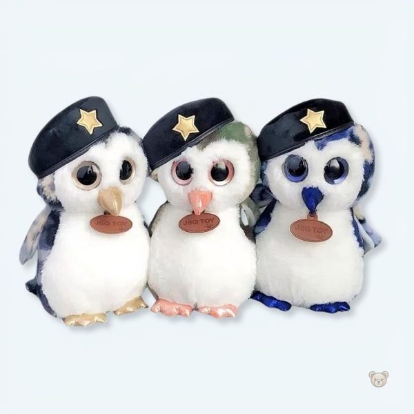 peluche-hibou-militaire-vert-douce-et-reconfortante-1 Peluche hibou vert douce et réconfortante