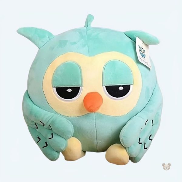 peluche-hibou-vert-doux-et-calin-pour-decoration-chambre-1 Peluche hibou vert doux pour décoration de chambre
