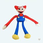 Peluche Huggy Wuggy Mario douce et effrayante pour enfant