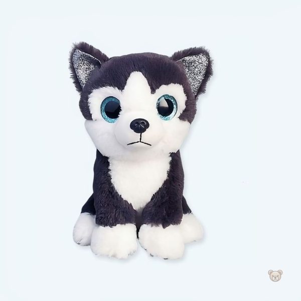 peluche-husky-noir-doux-hiver-compagnon-enfant-1 Peluche husky noir douce, compagnon idéal pour enfants en hiver