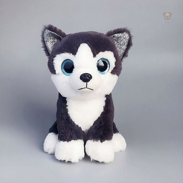 Peluche husky douce, parfaite pour réchauffer les enfants en hiver