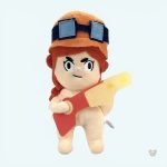 Peluche douce Jessie de Brawl Stars