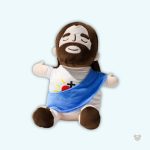 Peluche douce Jésus en tissu respirant pour un sommeil apaisant