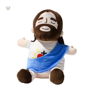 Peluche apaisante Jésus, idéale pour les nuits tranquilles