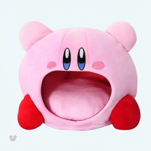 Peluche Kirby douce avec bouche ouverte pour enfant