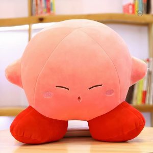Peluche Kirby douce tête baissée rose tendre