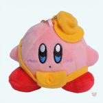 Peluche Kirby avec casquette jaune, douce et mignonne