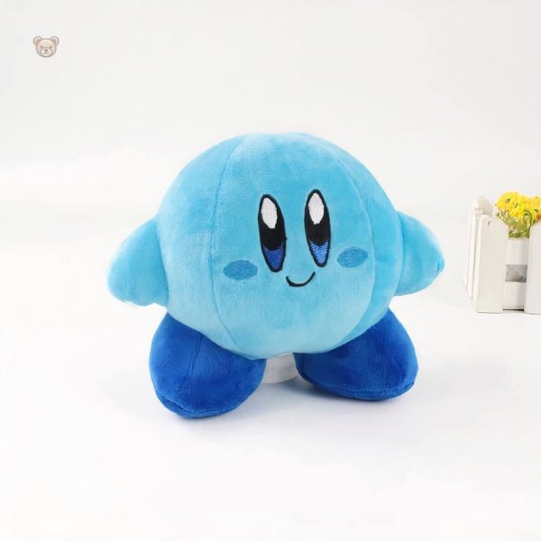 Peluche Kirby rose et bleu, compagnon idéal pour les enfants
