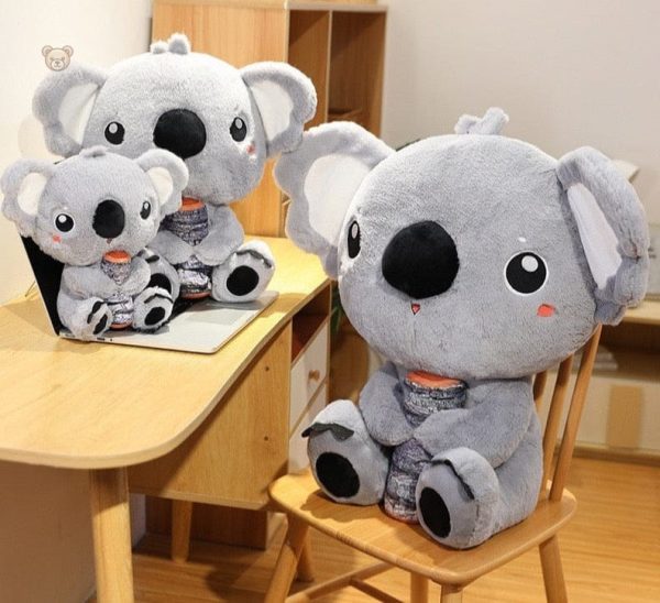 peluche-koala-gris-avec-un-gros-nez-1 Peluche koala gris avec un gros nez
