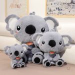 Doudou koala doux et câlin, couleur grise