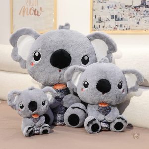Doudou koala doux et câlin, couleur grise
