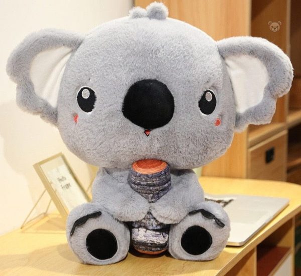Peluche koala au nez proéminent, adorable et veloutée