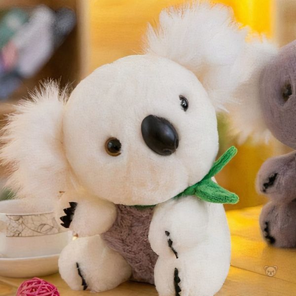 Jouet en peluche koala gris et blanc pour les tout-petits