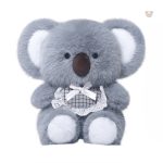 Peluche enfant koala gris, idéal pour les moments de douceur