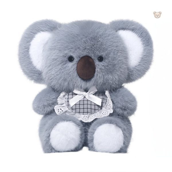 Peluche enfant koala gris, idéal pour les moments de douceur