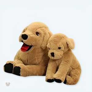 Peluche labrador doux, compagnon idéal pour enfants
