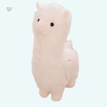 Peluche alpaga blanc doux pour câlins d'enfant