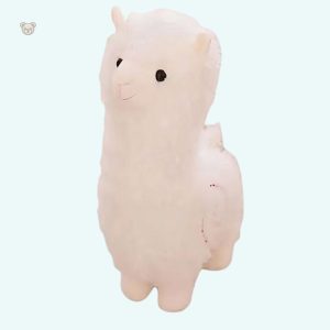 Peluche alpaga blanc doux pour câlins d'enfant