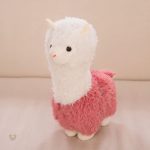 Lama en peluche blanc pour décoration de chambre d'enfant