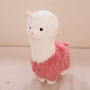 Lama en peluche blanc pour décoration de chambre d'enfant