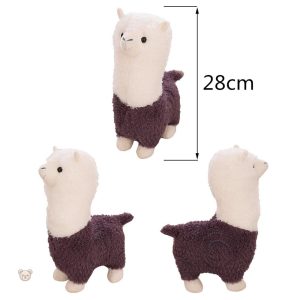 Lama en peluche violet, doux et agréable au toucher