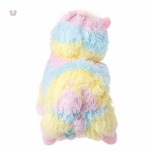 Lama en peluche aux couleurs pastel et doux au toucher