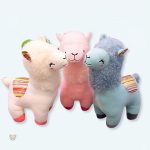 Peluche lama coloré doux pour enfants