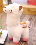 Peluche lama multicolore idéale pour les câlins