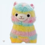 Peluche lama multicolore douce pour enfant