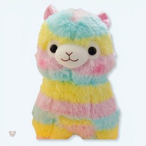 Peluche lama multicolore douce pour enfant