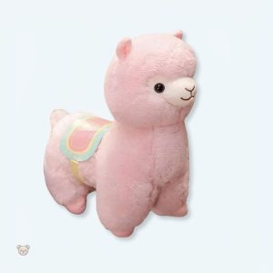 Peluche lama rose douce pour enfants