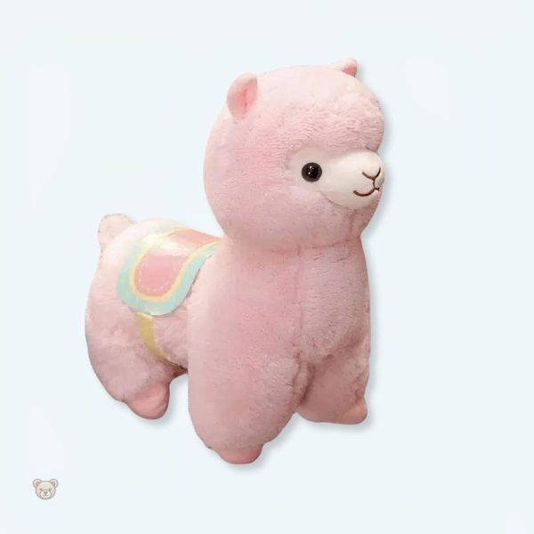 peluche-lama-rose-doux-enfant-calin-deco-chambre-1 Peluche lama rose douce pour enfants
