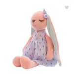 Peluche douce de lapin, longues oreilles pour des câlins tendres