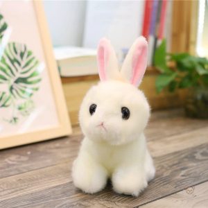 Peluche lapin bébé tout petit douce et câline