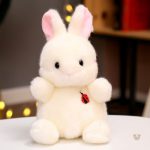 Lapin en peluche pour bébés, parfait pour les tout-petits