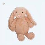 Peluche lapin beige Kawaii douce pour câlins d'enfants