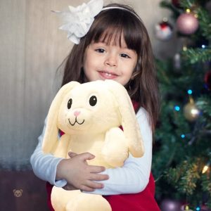 Peluche lapin tendre, parfait pour les bébés et les fêtes