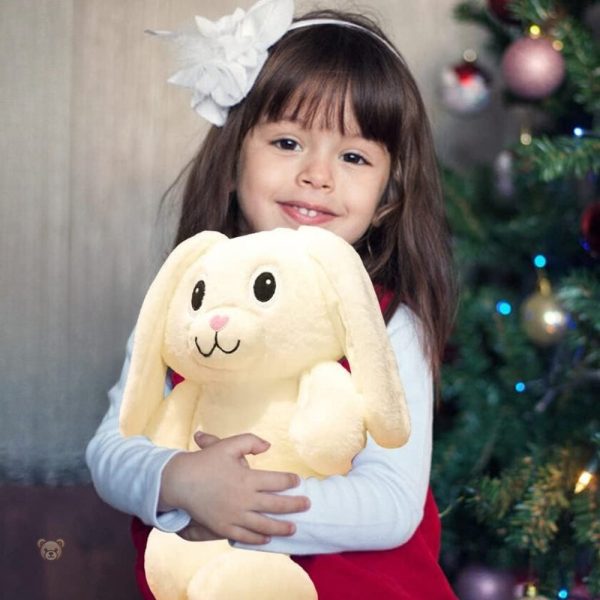 Peluche lapin tendre, parfait pour les bébés et les fêtes