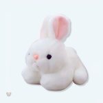 Peluche lapin blanc douce pour enfant