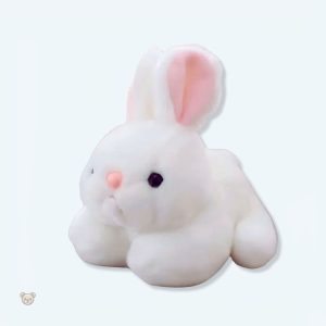Peluche lapin blanc douce pour enfant