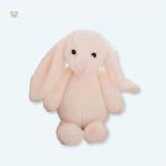 Peluche lapin blanc doux enfant kawaii pour câlins d'hiver