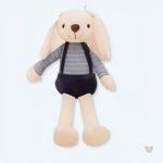 Peluche lapin bleu doux pour enfants