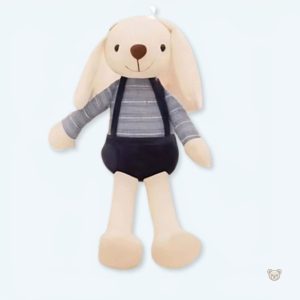 Peluche lapin bleu doux pour enfants