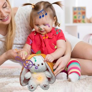 Peluche carotte avec mélodie douce pour endormir bébé