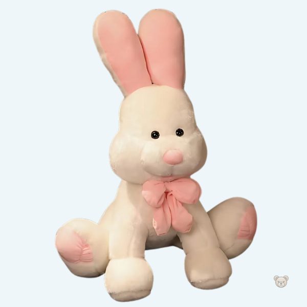 peluche-lapin-geant-blanc-doux-calin-enfant-chambre-1 Peluche lapin géant blanc doux pour câlins d'enfant