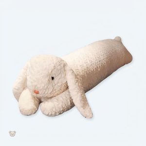 Jouet doux en forme de lapin, idéal pour le réconfort enfantin