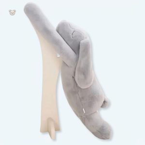 Peluche lapin géant gris doux pour enfants câlins XXL